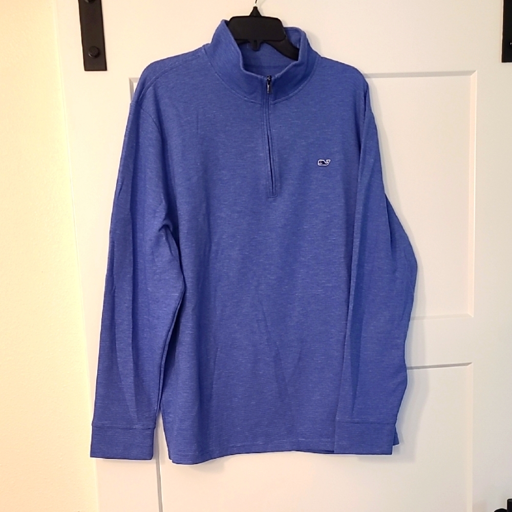 Vineyard Vines Salt Water Quarter-Zip Pullover - Picture 1 of 4